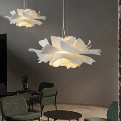 Lampa wisząca PEONY biała 50 cm