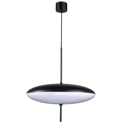 Lampa wisząca PIATTO biało-czarna 50 cm