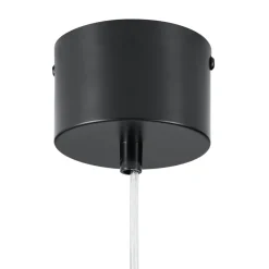 Lampa wisząca PIATTO biało-czarna 50 cm