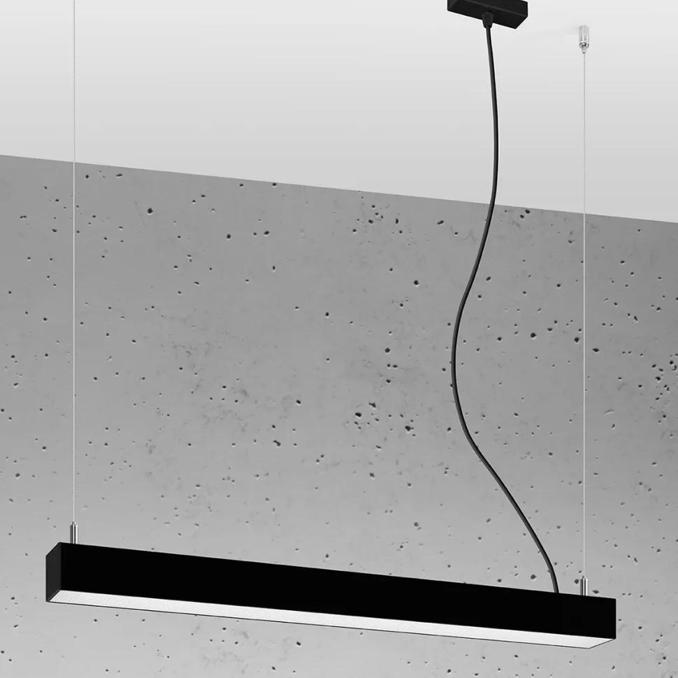 Lampa wisząca PINNE 67 czarna 4000K