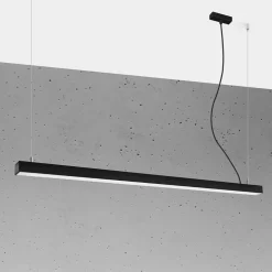 Lampa wisząca PINNE 150 czarna 4000K