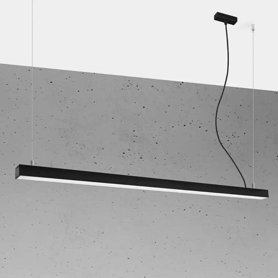 Lampa wisząca PINNE 150 czarna 4000K