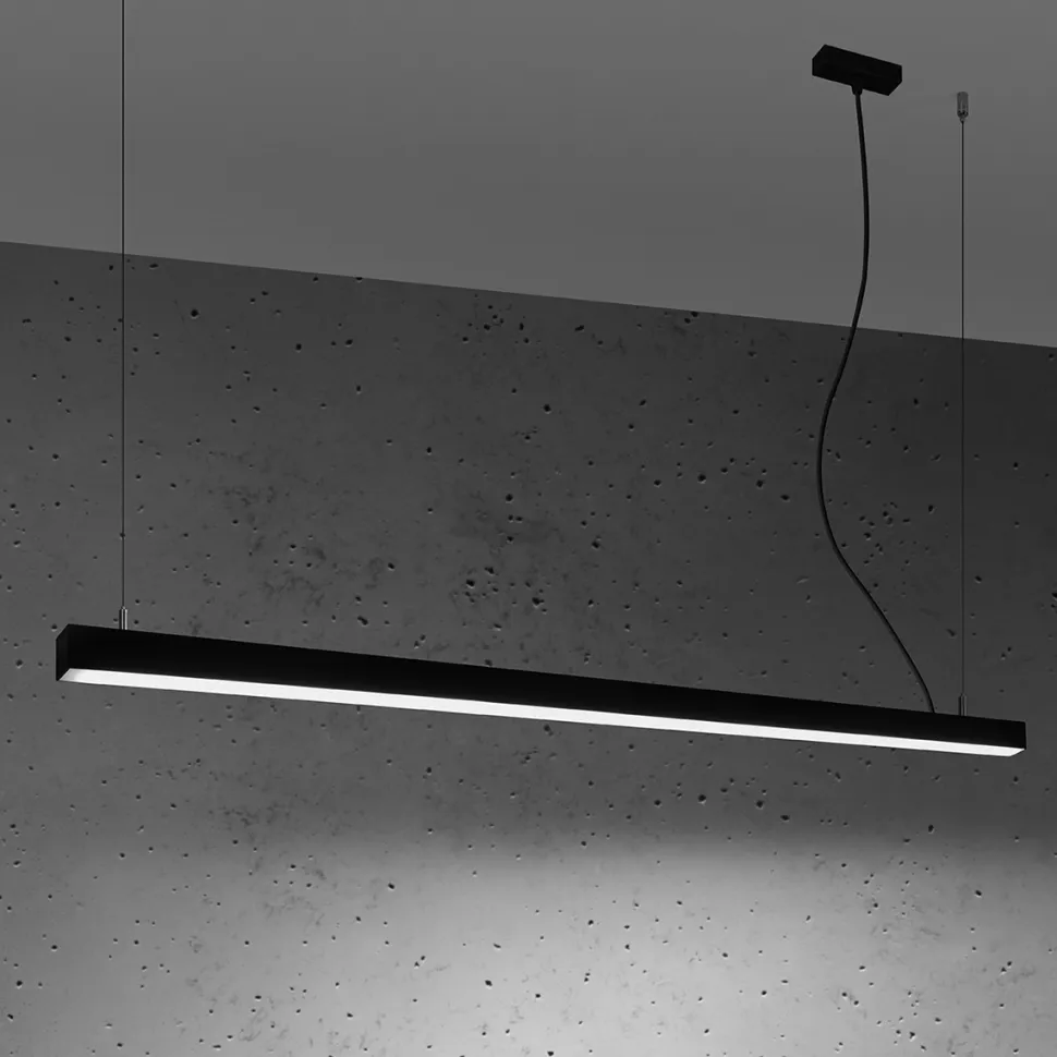 Lampa wisząca PINNE 150 czarna 4000K