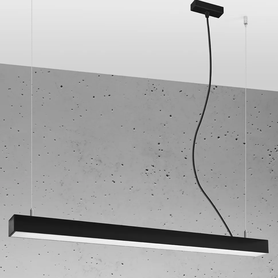 Lampa wisząca PINNE 90 czarna 4000K