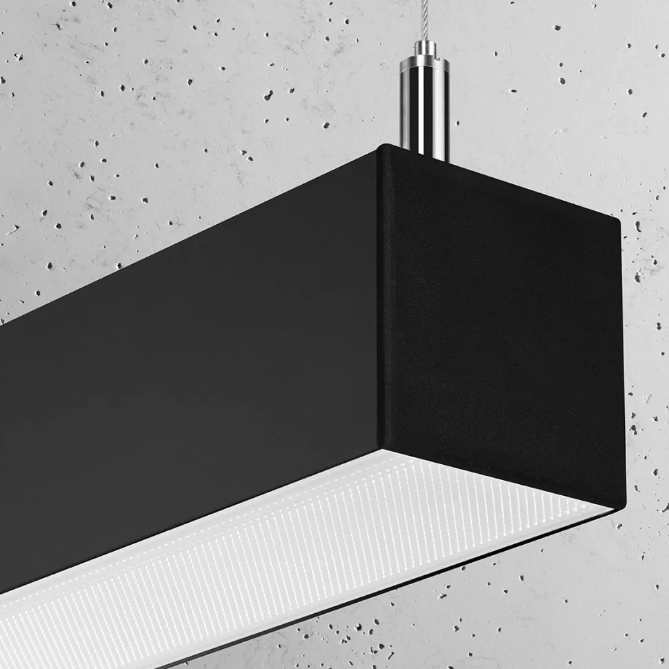 Lampa wisząca PINNE 90 czarna 4000K