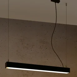 Lampa wisząca PINNE 67 czarna 3000K