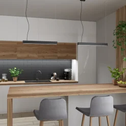 Lampa wisząca PINNE 200 czarna 4000K