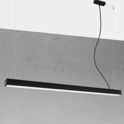 Lampa wisząca PINNE 117 czarna 3000K