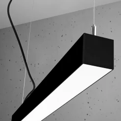 Lampa wisząca PINNE 200 czarna 3000K