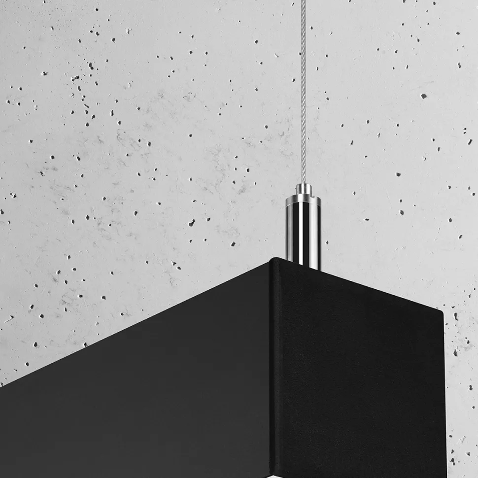 Lampa wisząca PINNE 150 czarna 3000K