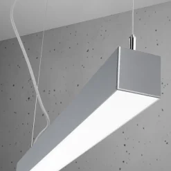 Lampa wisząca PINNE 90 szara 4000K