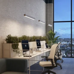 Lampa wisząca PINNE 200 szara 3000K