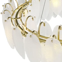 Lampa wisząca PIUMA LONG biała 100 cm