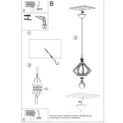 Lampa wisząca POMPELMO naturalne drewno