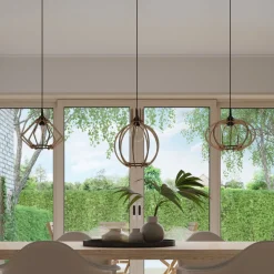 Lampa wisząca POMPELMO naturalne drewno