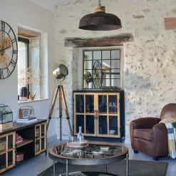 Lampa wisząca Prao metal/ drewno