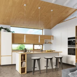 Lampa wisząca PRYSM 3L biała