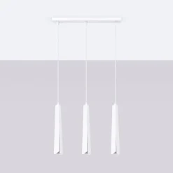 Lampa wisząca PRYSM 3L biała