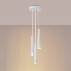 Lampa wisząca PRYSM 3P biała