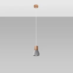 Lampa wisząca QUBIC szara