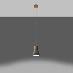 Lampa wisząca QUBIC szara