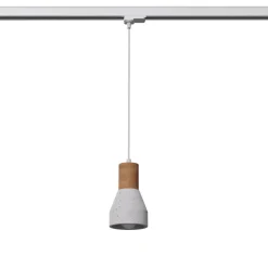 Lampa wisząca QUBIC szara E27 #W