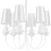 Lampa wisząca QUEEN-6 biała