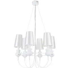 Lampa wisząca QUEEN-6 biała
