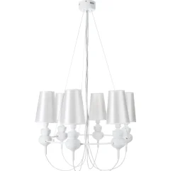 Lampa wisząca QUEEN-6 biała