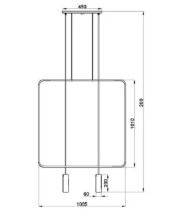 Lampa wisząca RANA 2 czarna