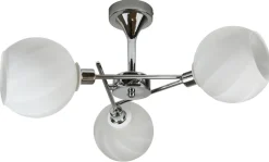 Lampa wisząca Raul 3x40W E27 chrom klosz  biały