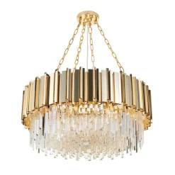 Lampa wisząca REA złota 80 cm