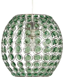 Lampa wisząca Rica 28 1x40W E27 zielony  + linka 85-10523