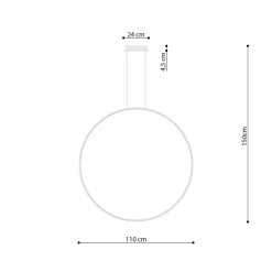 Lampa wisząca RIO 110 biały LED 4000K