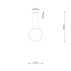 Lampa wisząca RIO 55 biały LED 3000K