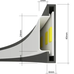 Lampa wisząca RIO 78 złota LED 3000K