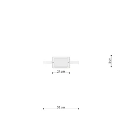 Lampa wisząca RIO 55 złota LED 4000K