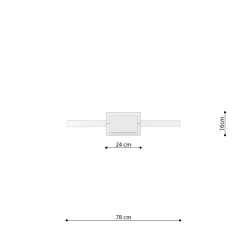 Lampa wisząca RIO 78 złota LED 4000K