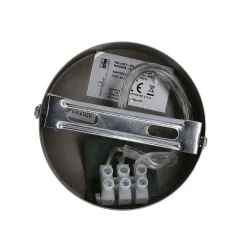 Lampa wisząca Roni 1x60W E27 abażur  chromowy