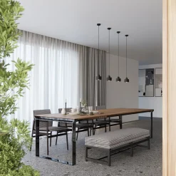 Lampa wisząca SAVAR 3 czarna