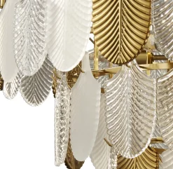 Lampa wisząca SECRET biało złota 80 cm