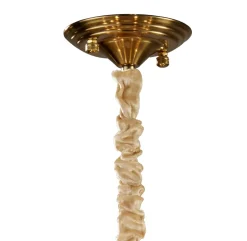 Lampa wisząca SECRET biało złota 80 cm