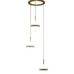 Lampa wisząca SFERA-3 LED złota 50 cm
