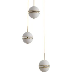 Lampa wisząca SFERA-3 LED złota 50 cm