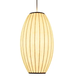 Lampa wisząca SILK BARREL biała 60 cm