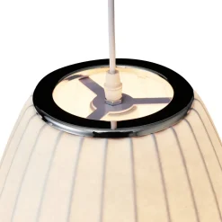 Lampa wisząca SILK BARREL biała 60 cm