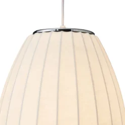 Lampa wisząca SILK BARREL biała 60 cm