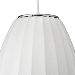 Lampa wisząca SILK BARREL biała 60 cm