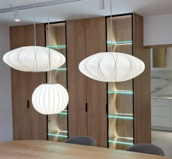 Lampa wisząca SILK biała 30 cm