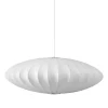 Lampa wisząca SILK FLAT biała 50 cm